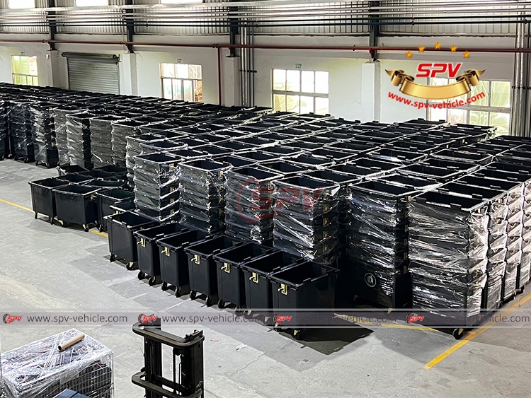 SPV Plastic Garbage Cans(660L) Are Preparing to Loading Container